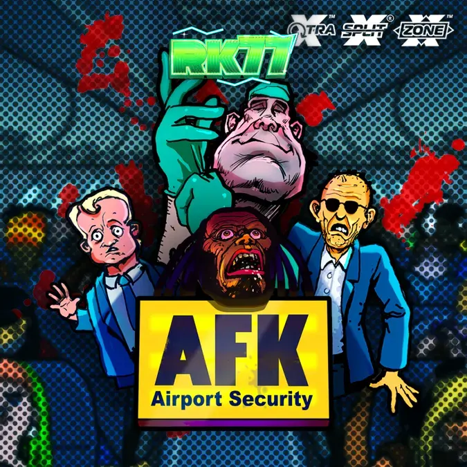 Tampilan visual slot AFK Airport Security dengan elemen bertema bandara